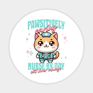 Cute Cat Lover Registered Nurse Magnet